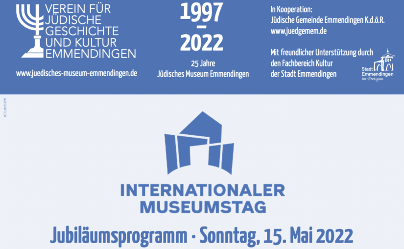 „25 Jahre Jüdisches Museum Emmendingen“ am Internationalen Museumstag